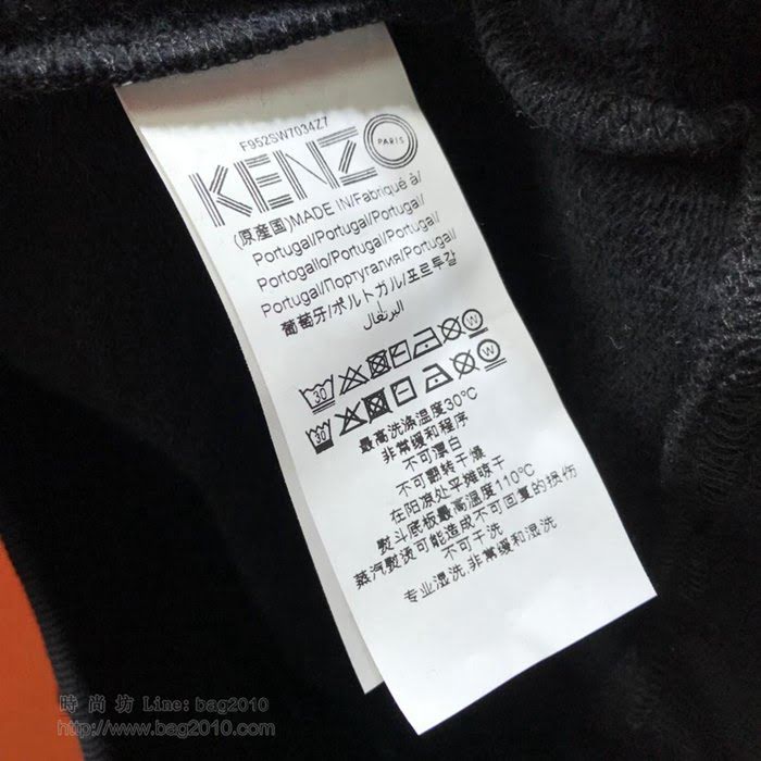 Kenzo男裝 19/20FW新款 最高品質 Kenzo灰色休閒衣 高田賢三男士圓領套頭衛衣 秋冬時尚單品  tzy2326